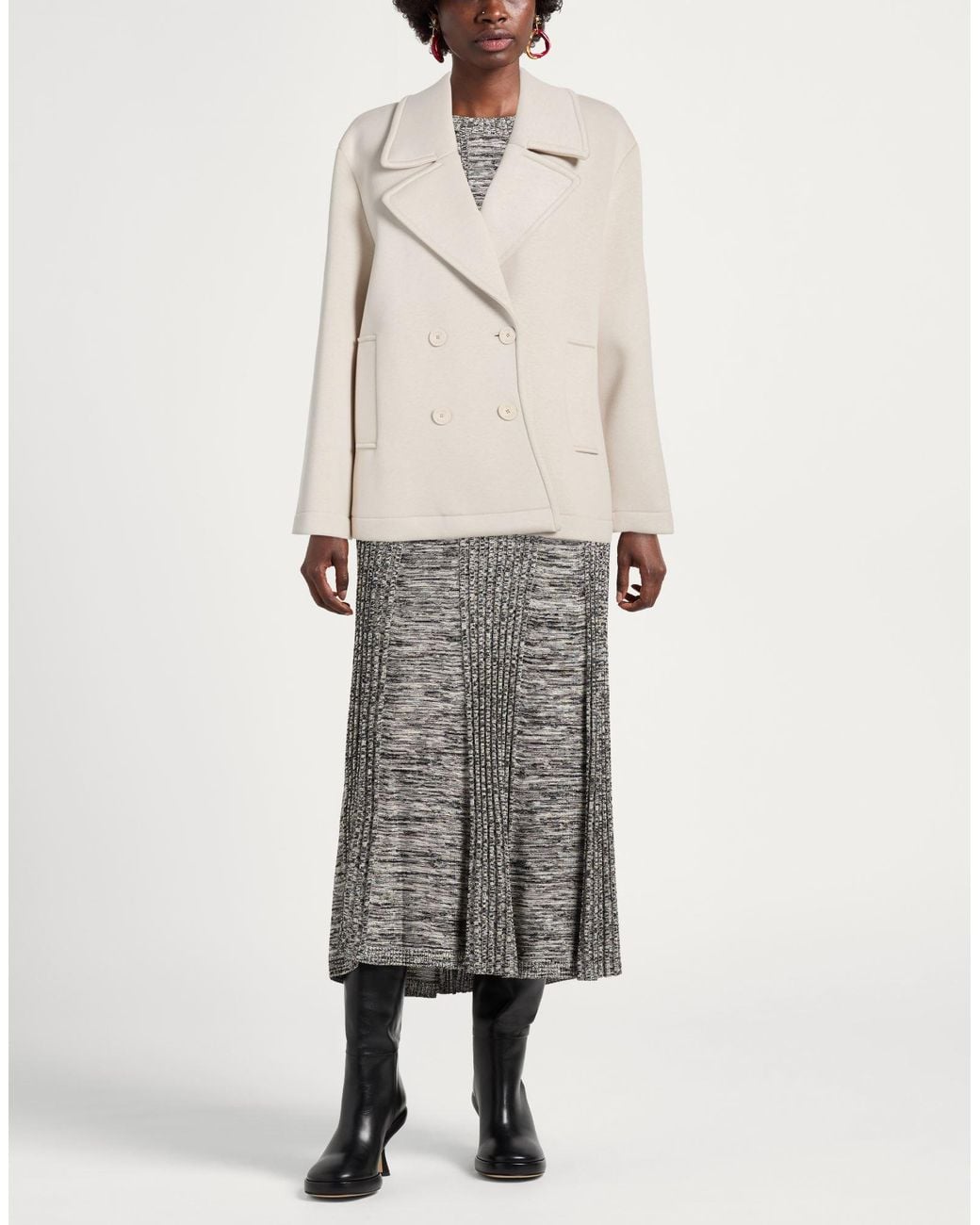 Kaos Natural Coat Viscose, Elastane, Polyurethane