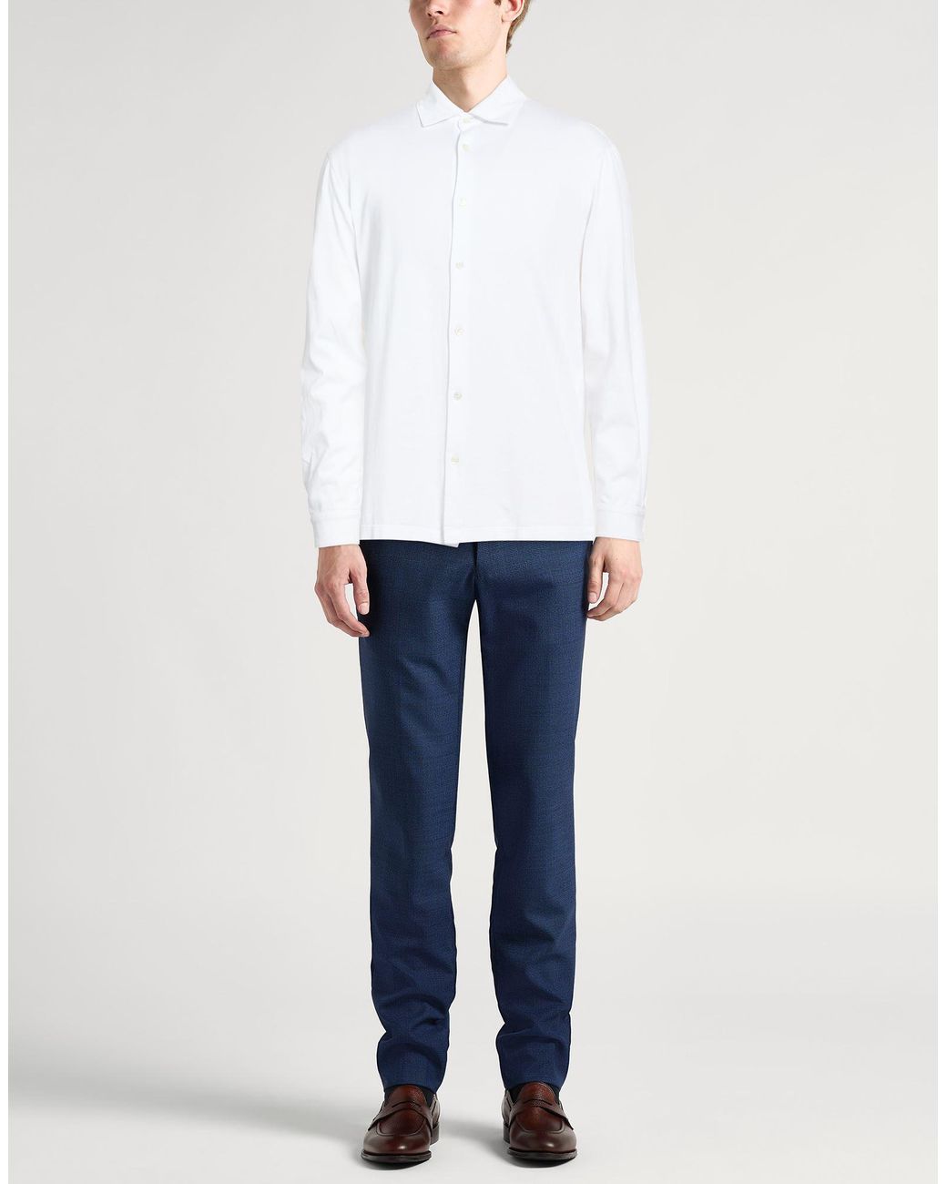 Roberto Collina White Shirt Cotton for men