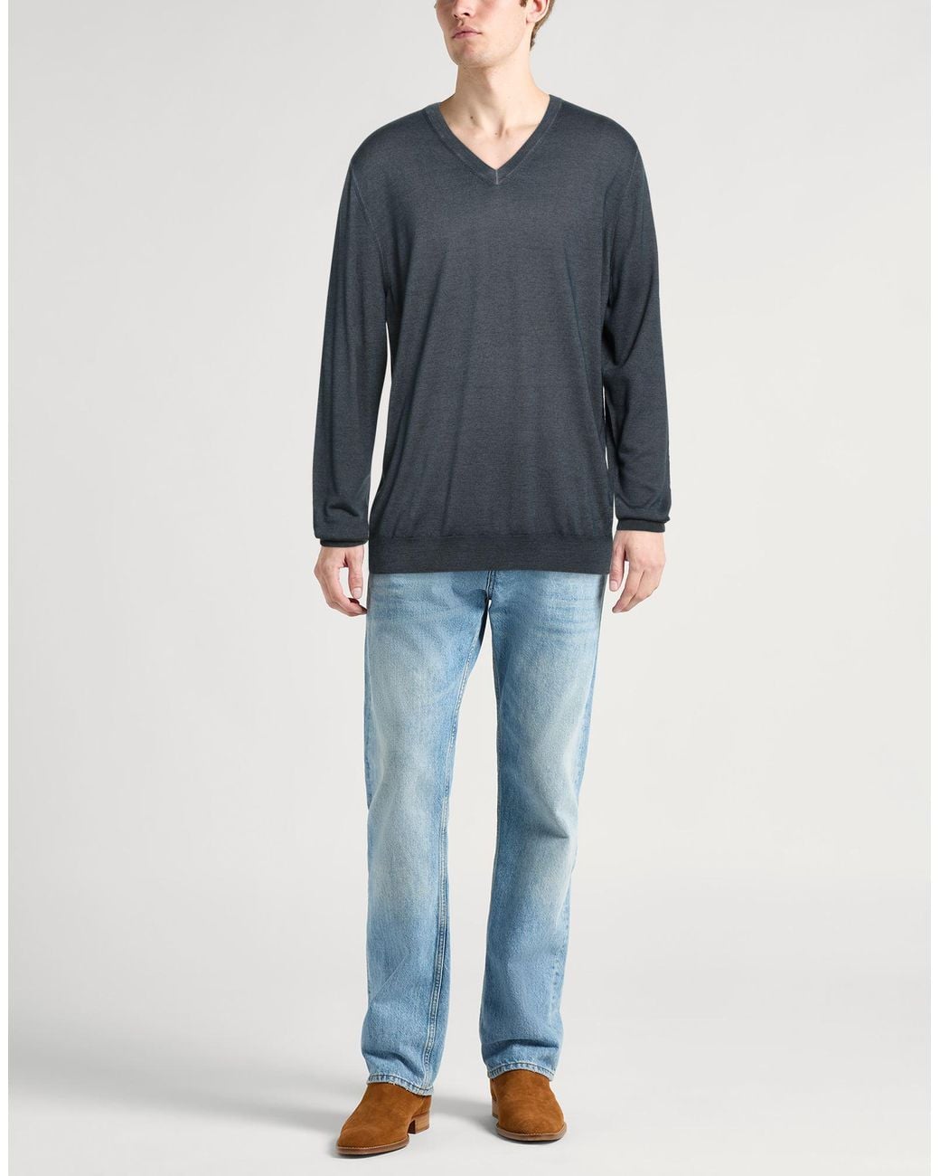 Pullover Canali pour homme en coloris Blue