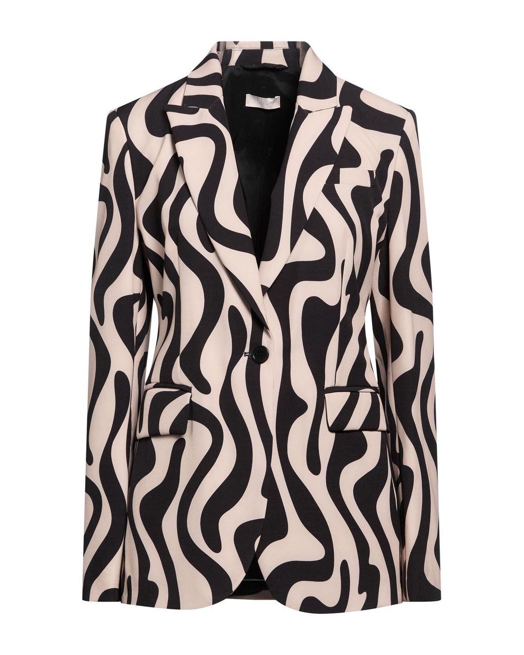 Liu Jo Black Blazer Polyester, Elastane