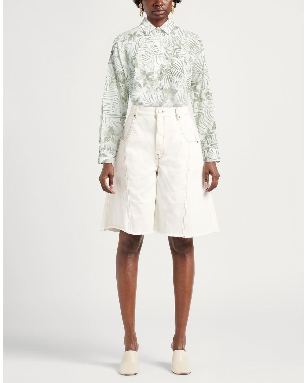 Caliban White Top Cotton