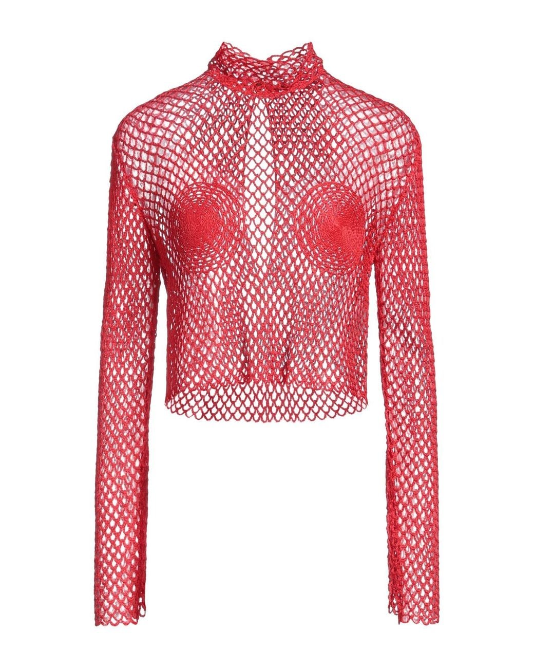 Ferragamo Red Turtleneck Viscose