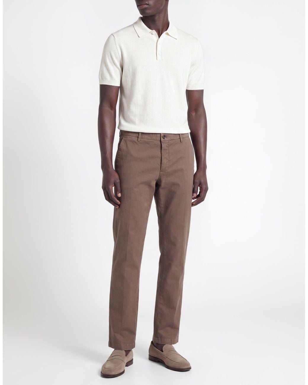Yan Simmon Brown Trouser for men