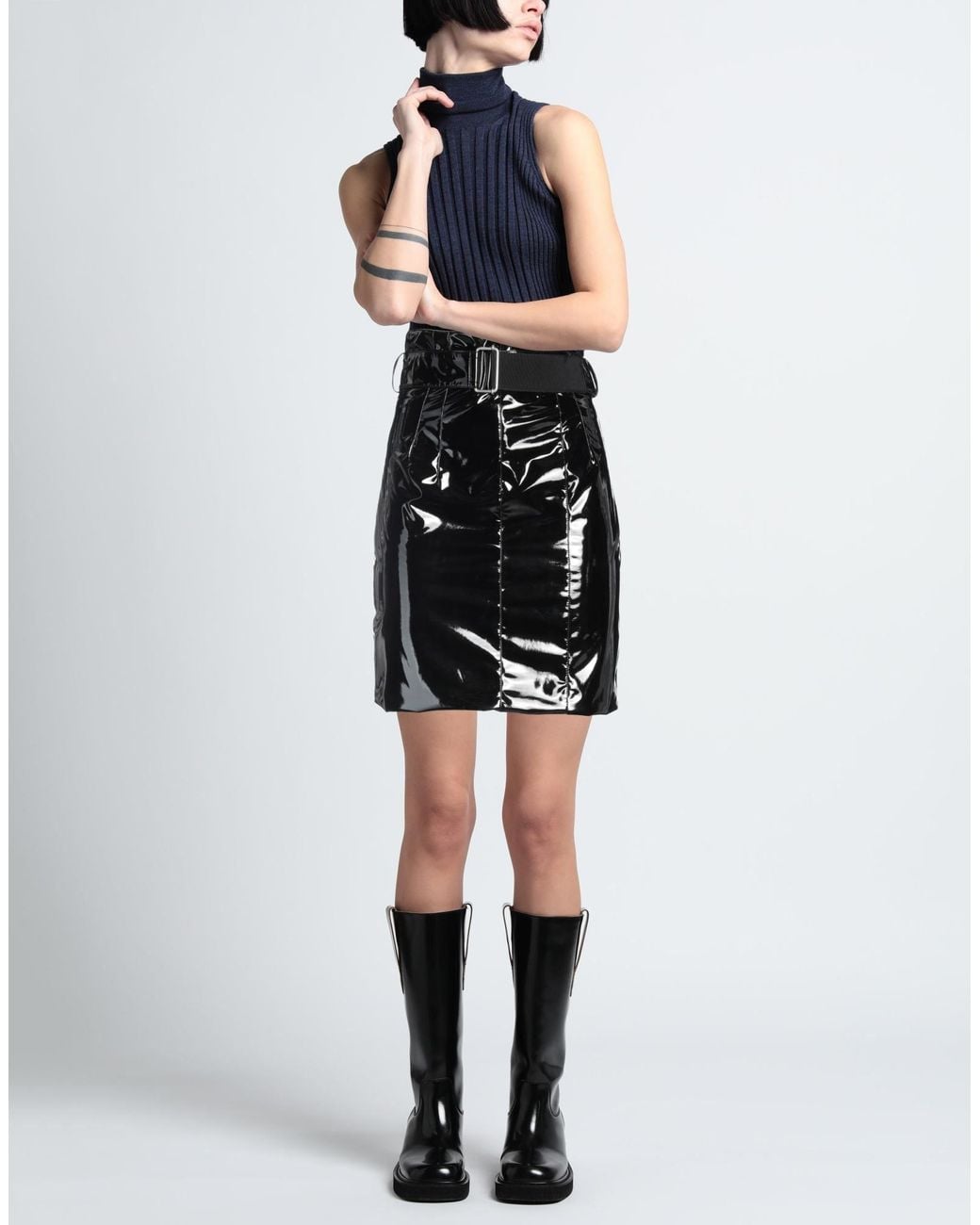 Philosophy Di Lorenzo Serafini Black Mini Skirt
