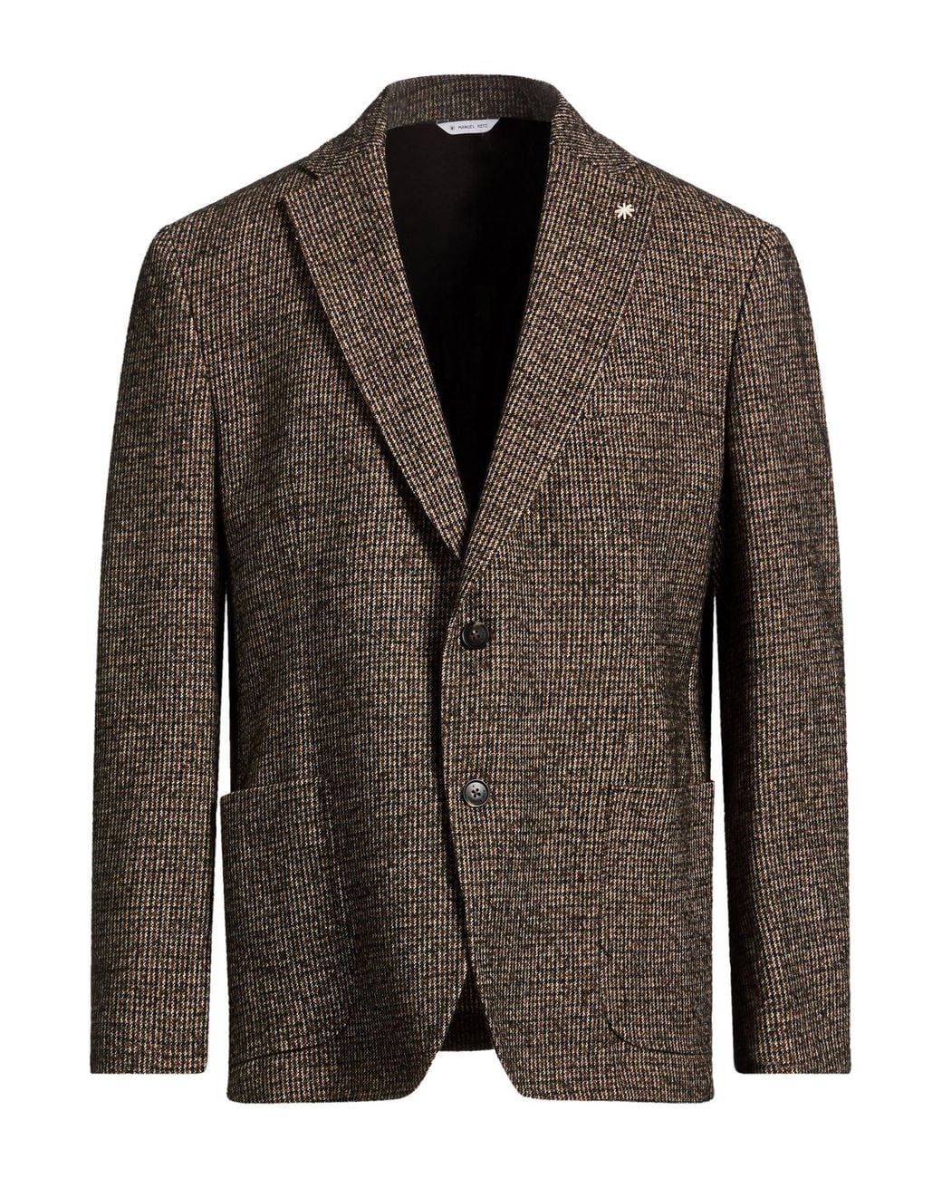 Manuel Ritz Brown Blazer Cotton, Polyester, Acrylic, Wool for men