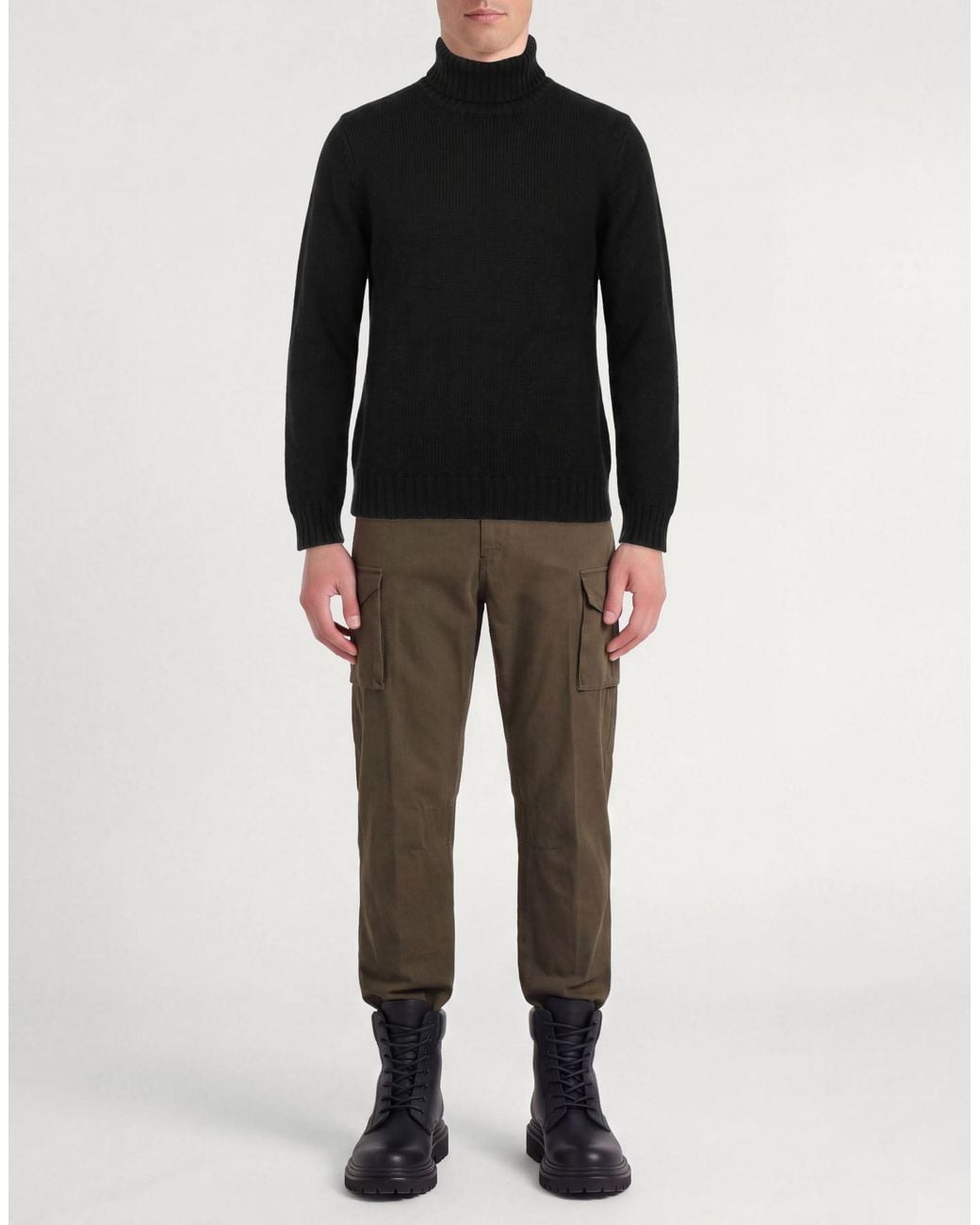 Fedeli Black Turtleneck for men