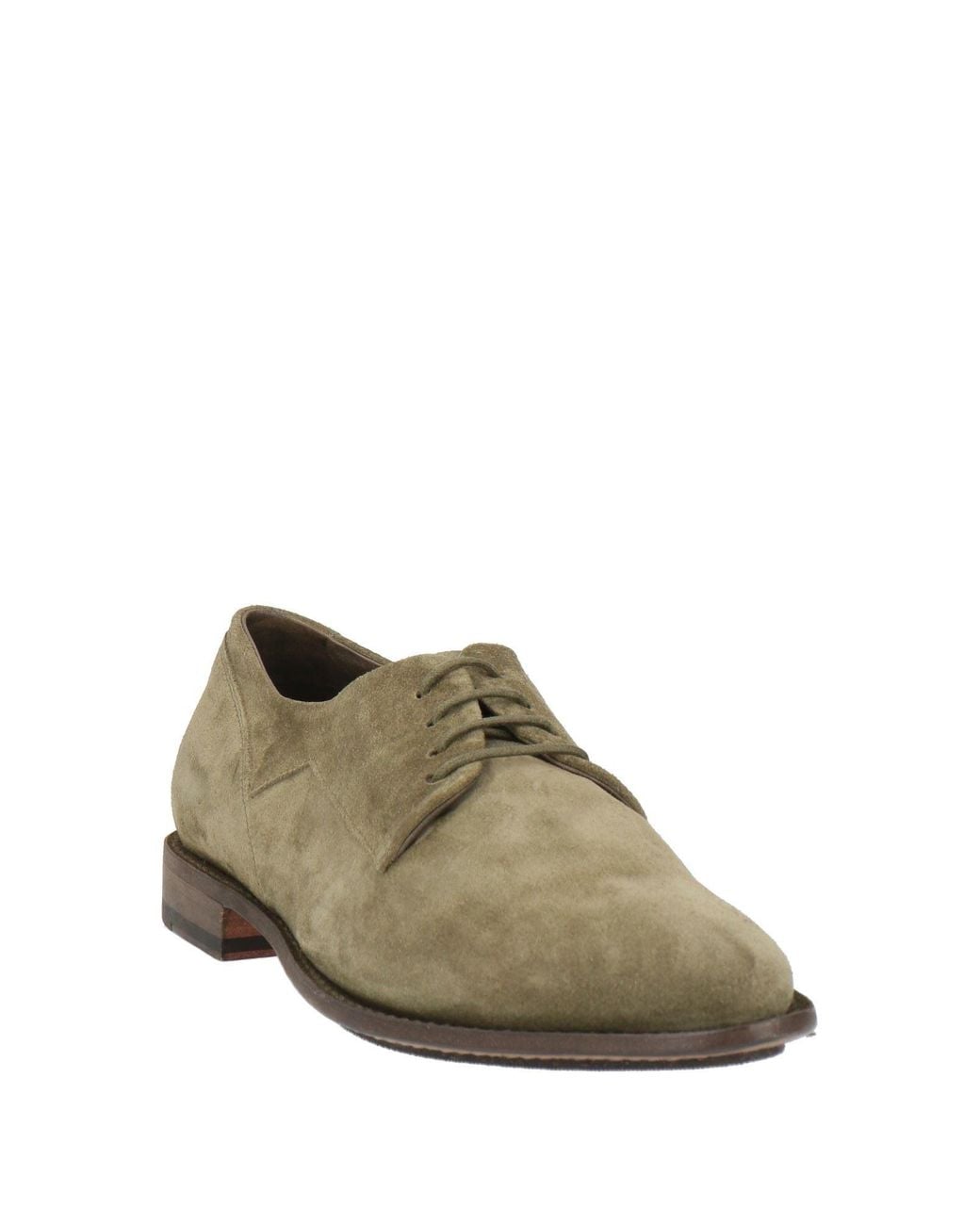 Pantanetti Green Lace-Up Shoes Leather