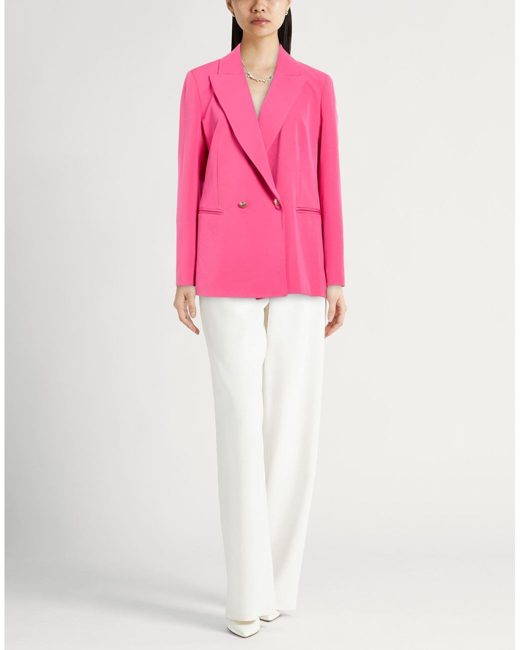 Liu Jo Pink Blazer Polyester, Elastane