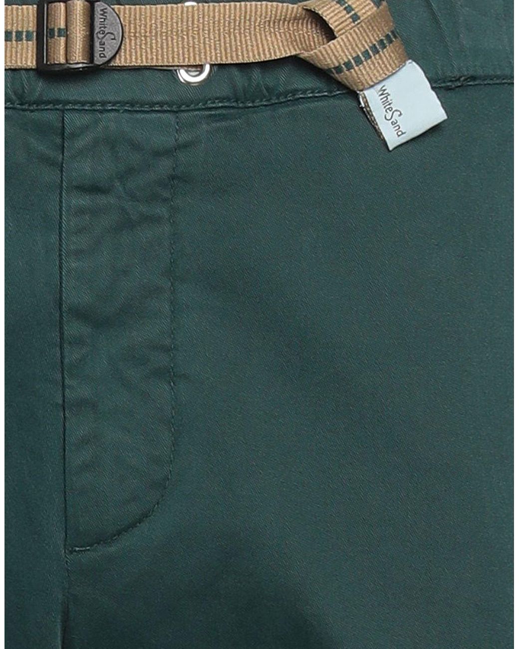 White Sand Green Trouser for men