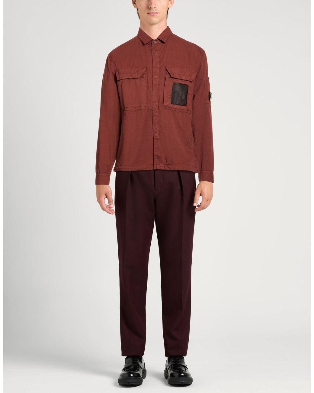 C P Company Red Shirt Cotton for men