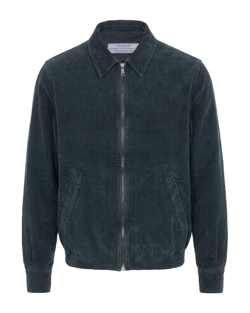 Crossley Blue Jacket Cotton, Elastane for men