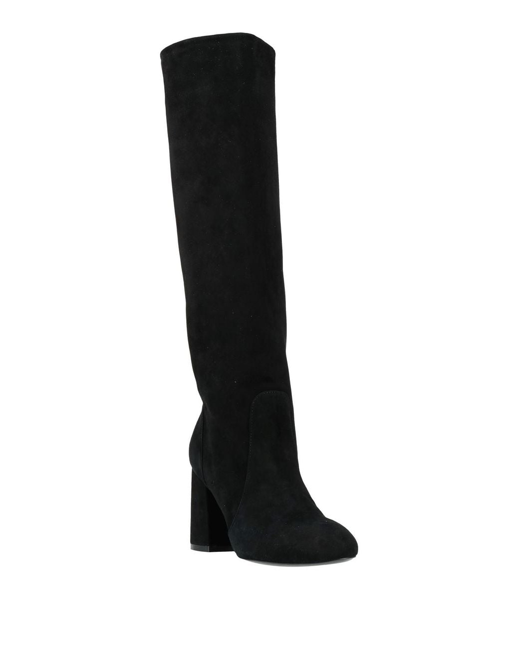 Stuart Weitzman Black Boot Leather