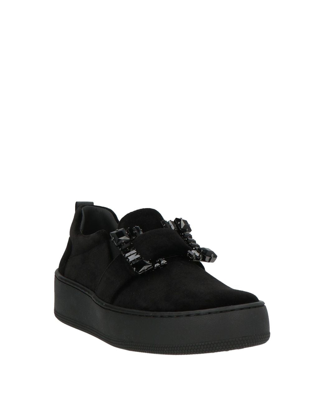 Sergio Rossi Black Sneakers Textile Fibers