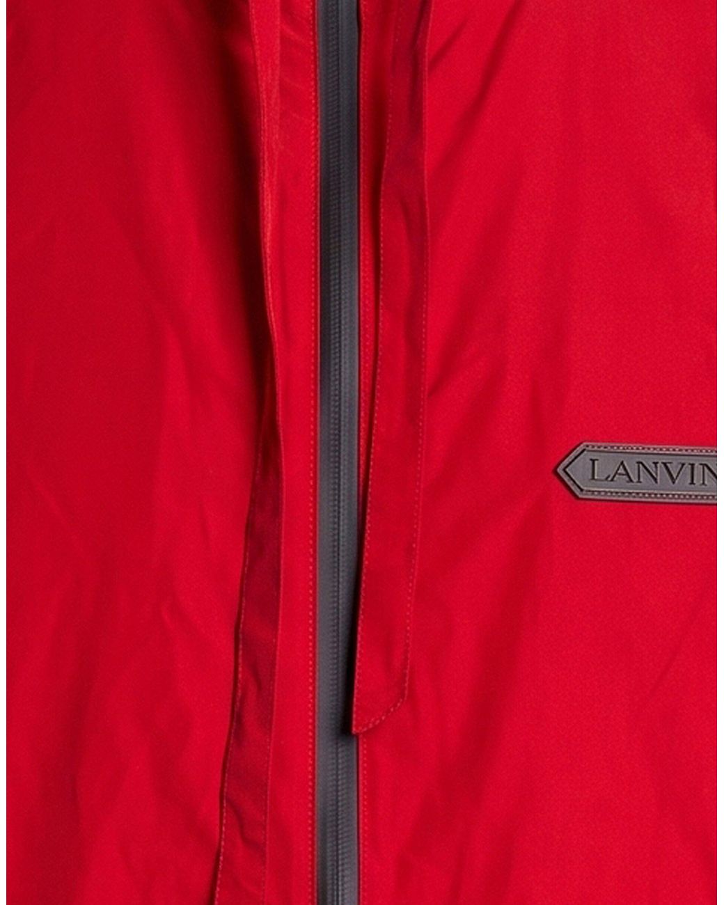 Lanvin Red Jacket Polyester for men