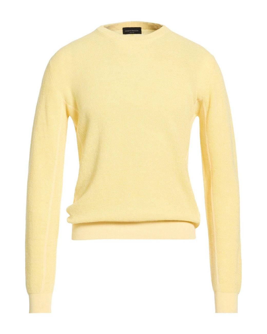 Roberto Collina Yellow Sweaters for men