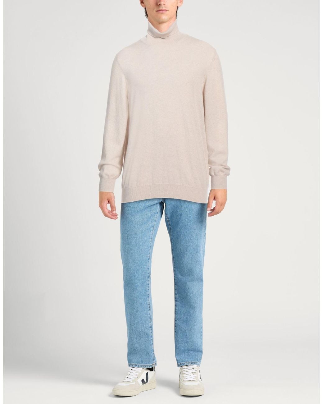 Gran Sasso White Turtleneck for men