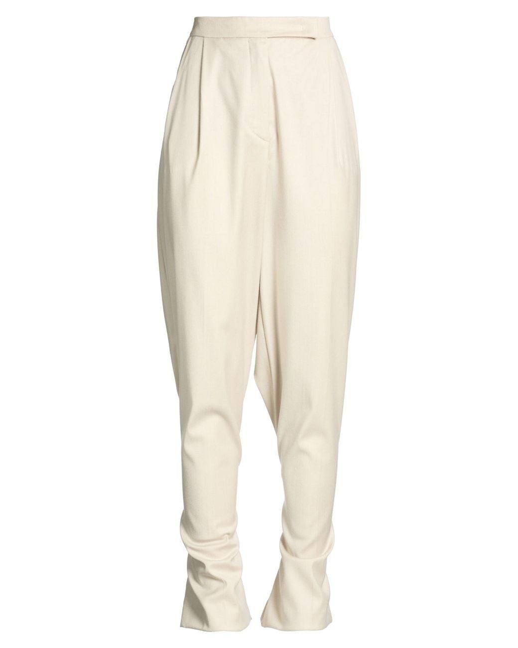 Semicouture Natural Pants Virgin Wool, Polyester, Viscose, Elastane
