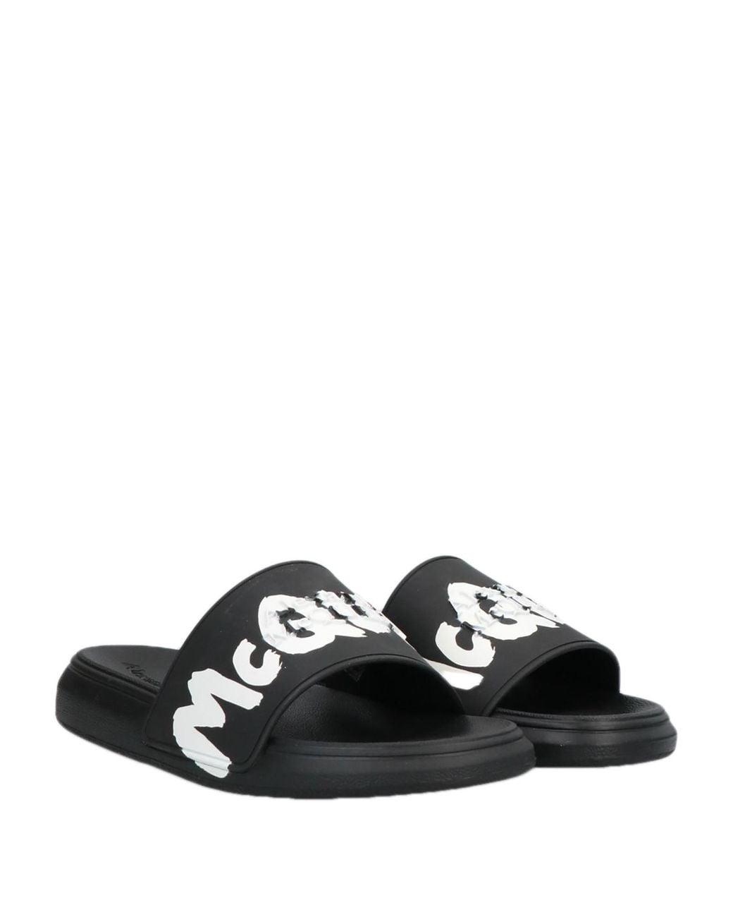 McQueen Black Sandals for men