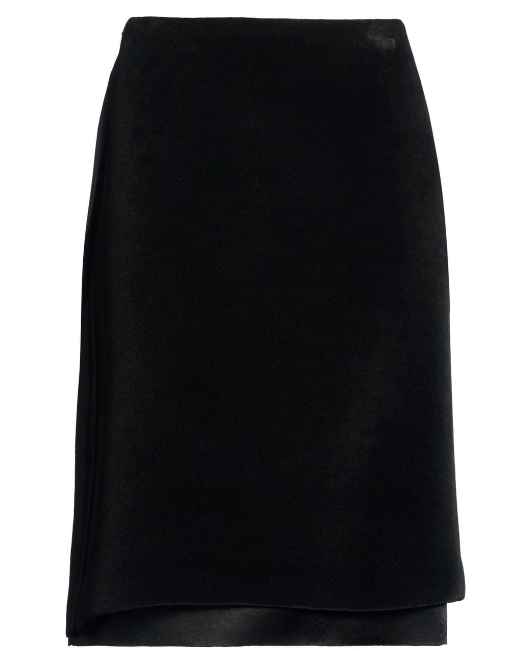 Jil Sander Black Midi Skirt Polyester, Viscose, Polyamide