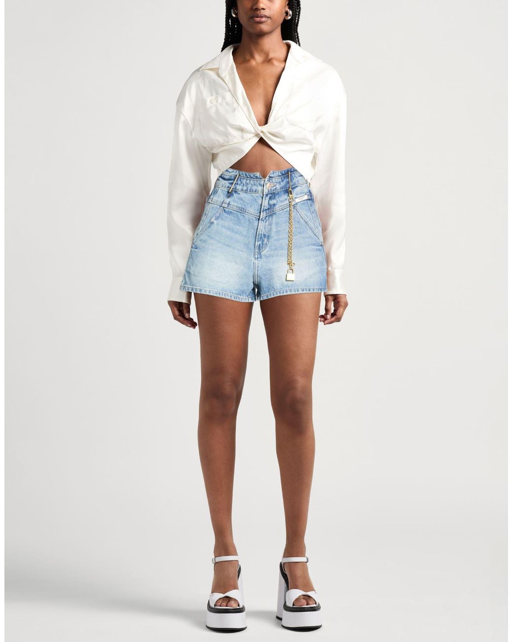 Miss Sixty Blue Denim Shorts