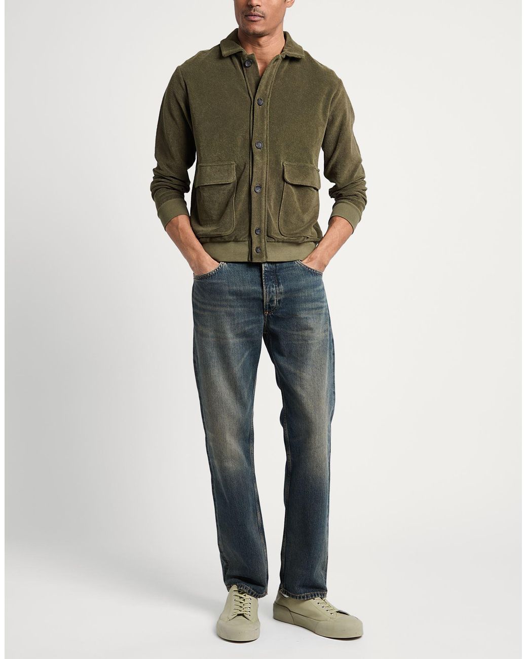 Zanone Sweatshirt in Green für Herren