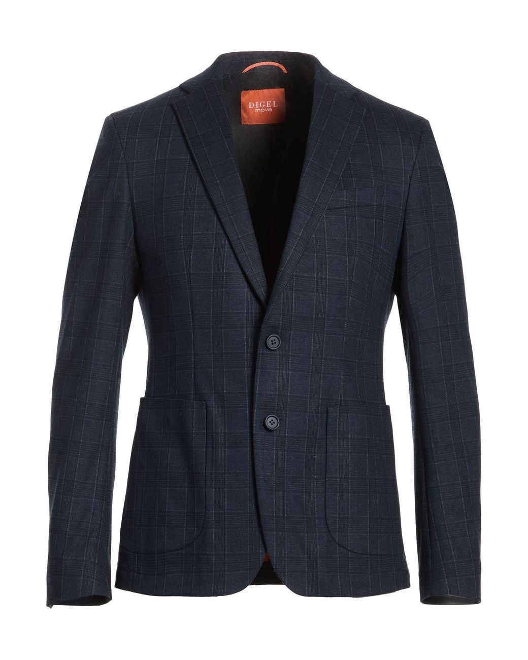DIGEL Blue Midnight Blazer Polyester, Viscose, Elastane for men
