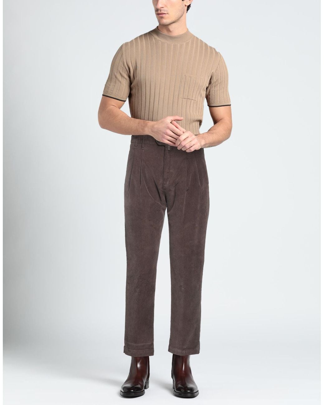 Entre Amis Brown Trouser for men