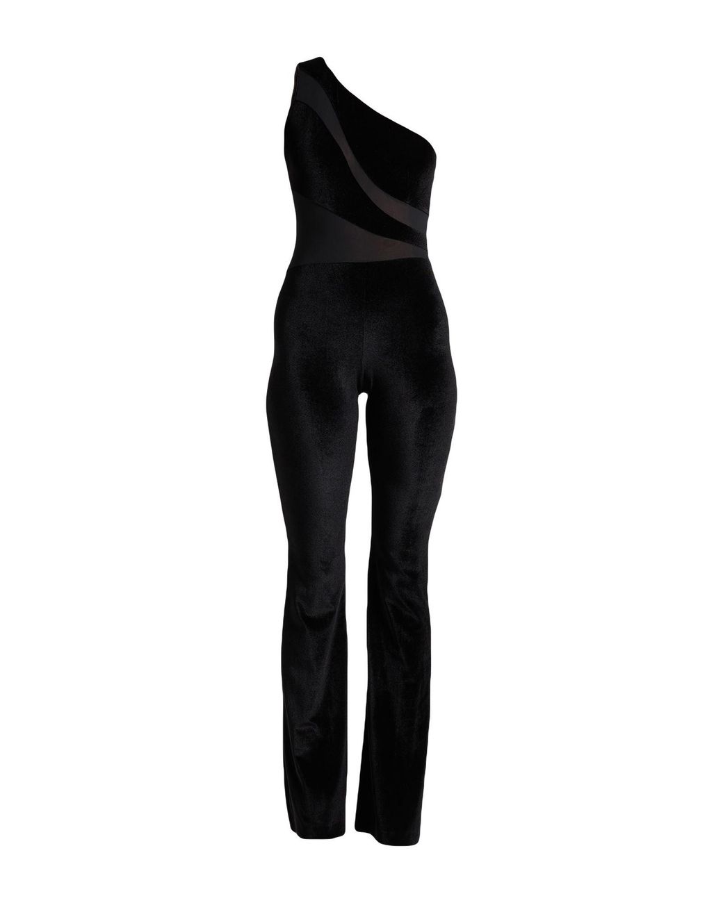 Cristinaeffe Black Jumpsuit Polyester, Elastane, Polyamide