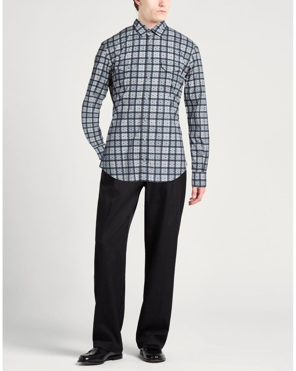 Dolce & Gabbana Blue Light Shirt Cotton for men