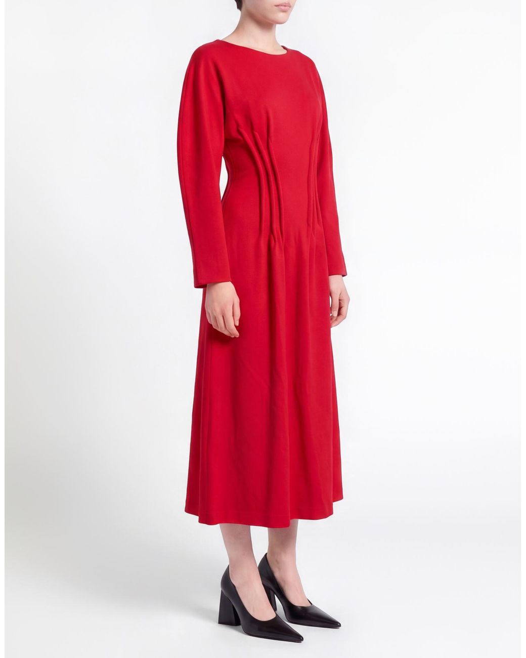 MEIMEIJ Red Midi Dress