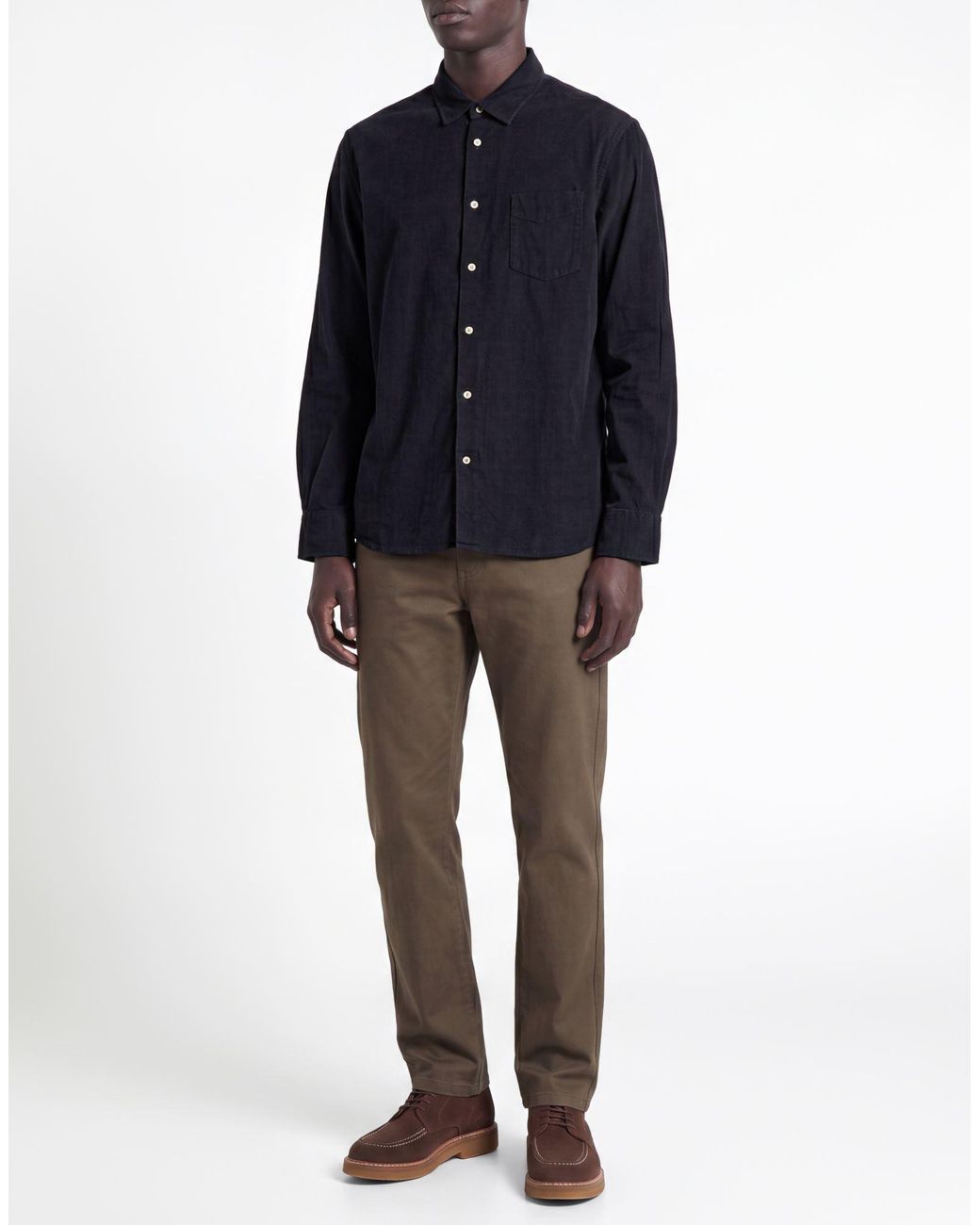Officine Generale Blue Shirt Cotton for men