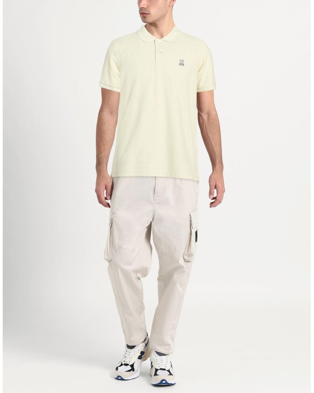 Psycho Bunny Natural Polo Shirt Pima Cotton for men
