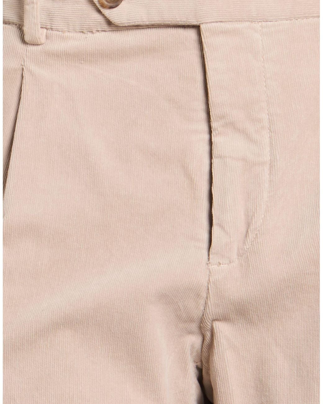 Paoloni Natural Pants Cotton, Elastane for men