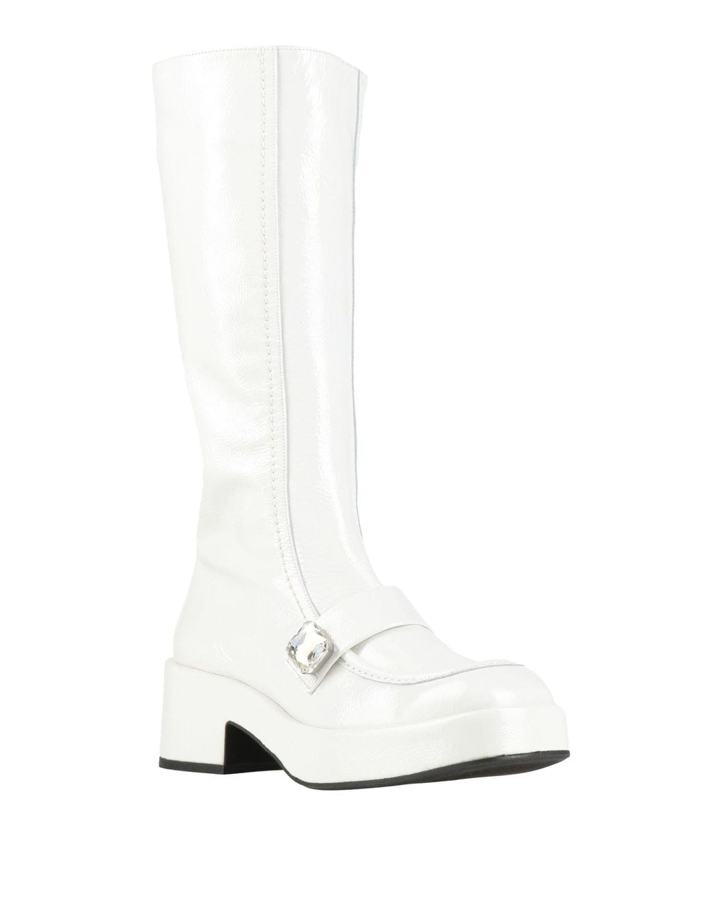 Ras White Cream Boot Leather