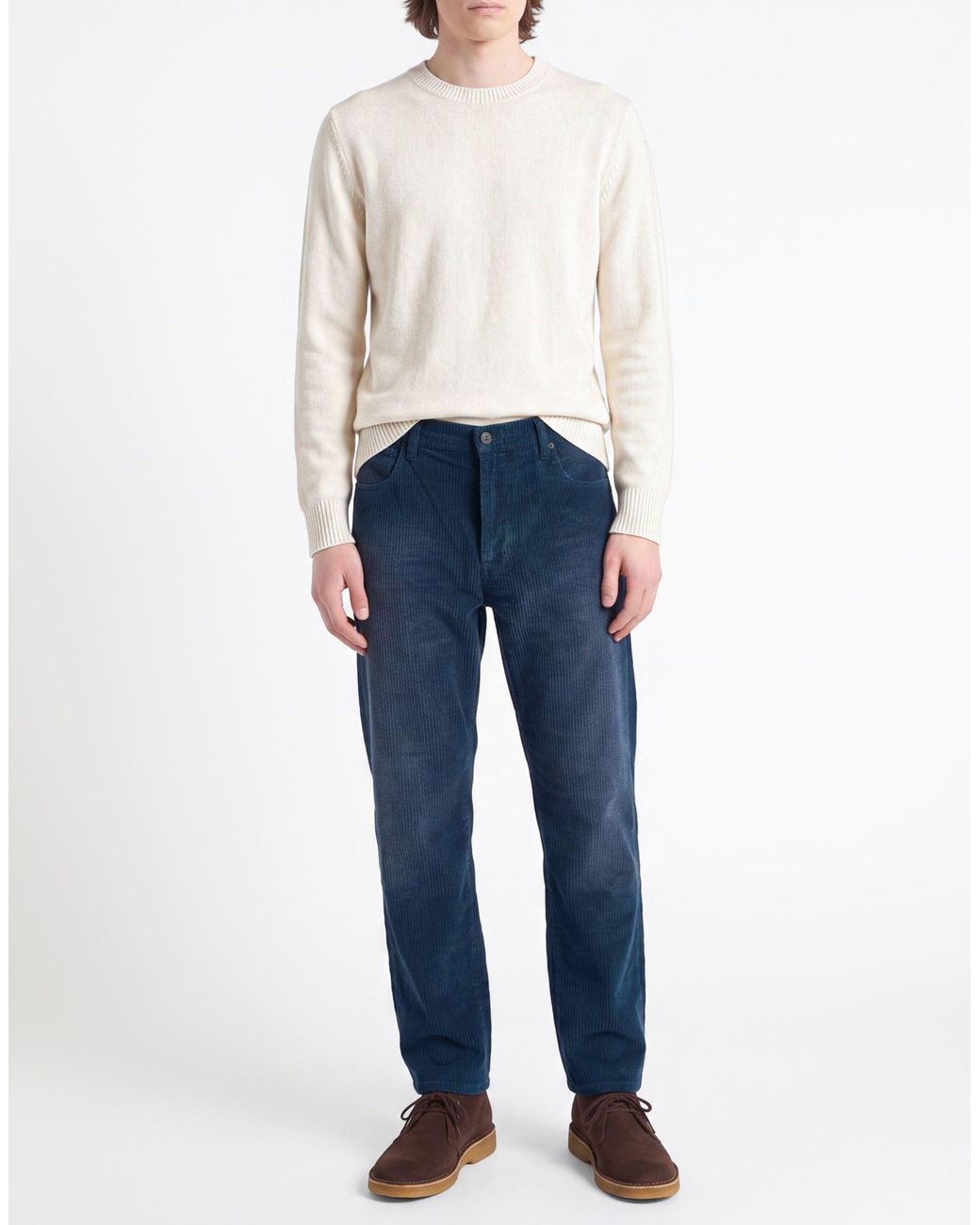 Tramarossa Blue Pants Cotton, Elastane for men