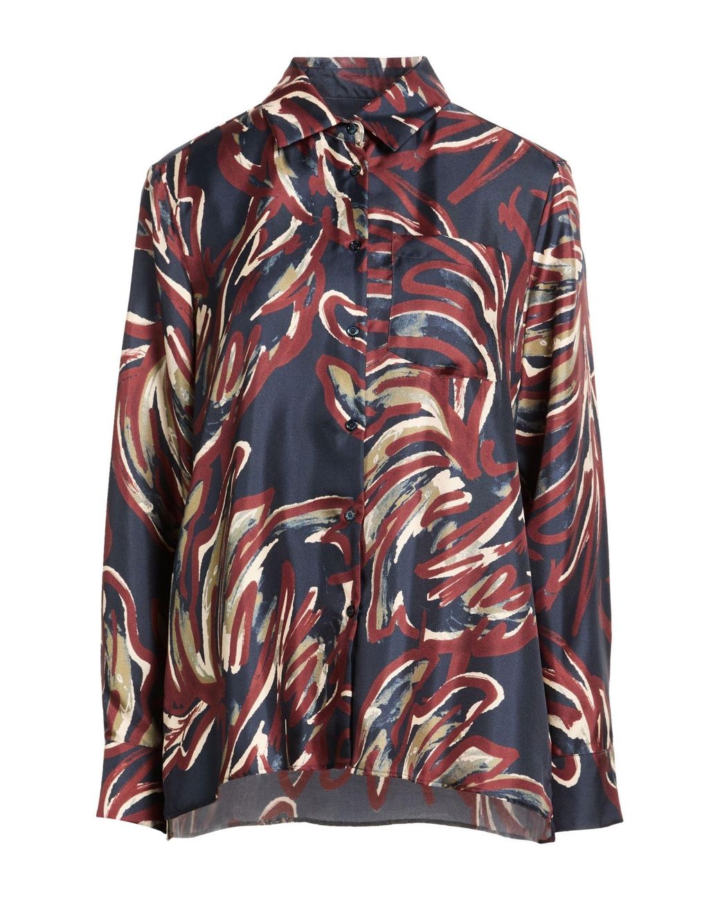 Weekend by Maxmara Blue Shirt Silk