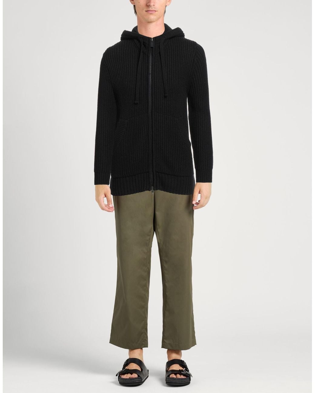 Paolo Pecora Black Cardigan for men
