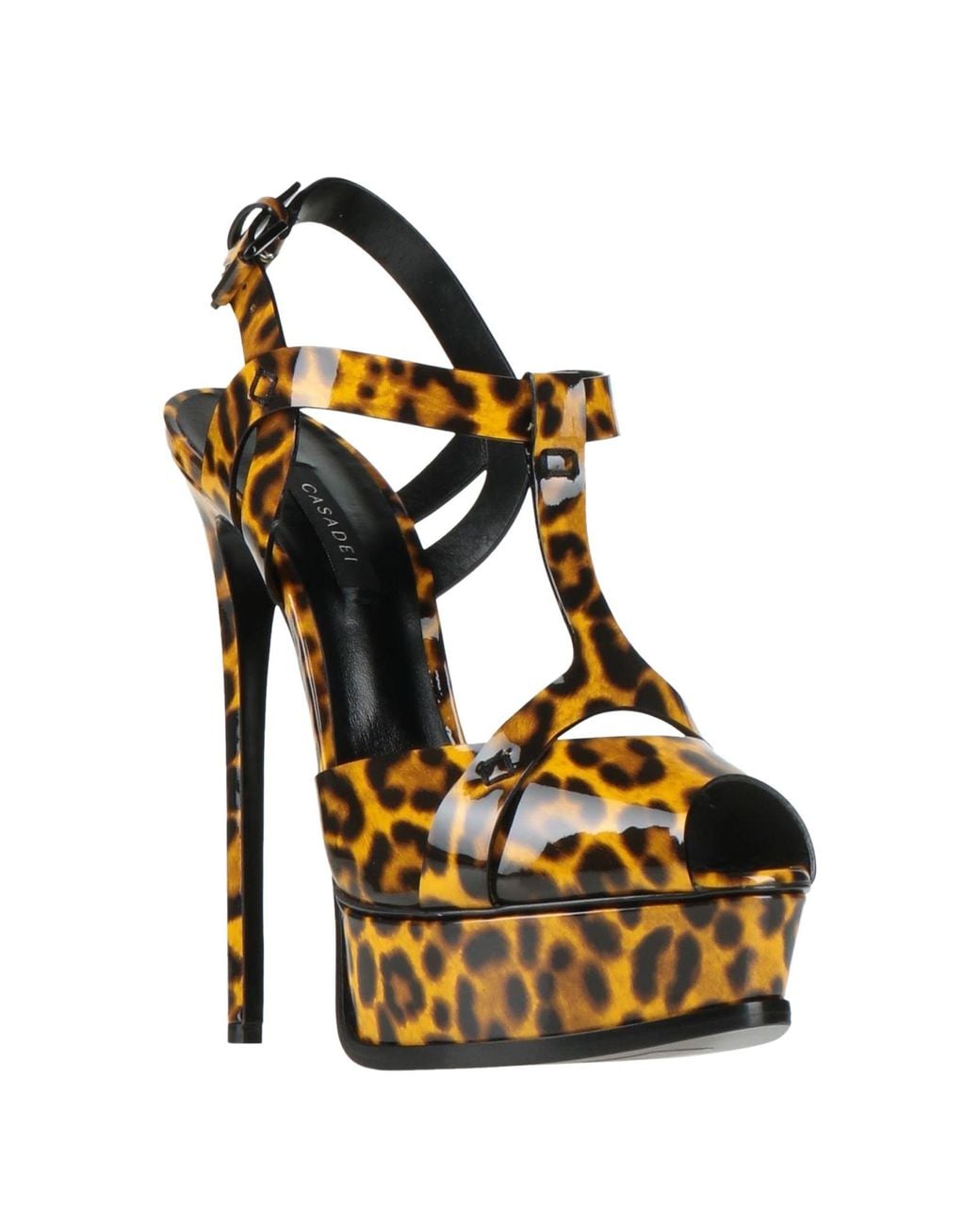 Casadei Metallic Sandals Leather