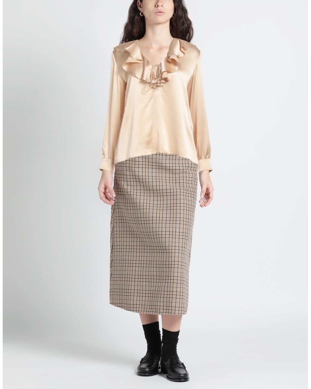 Céline Natural Sand Top Silk