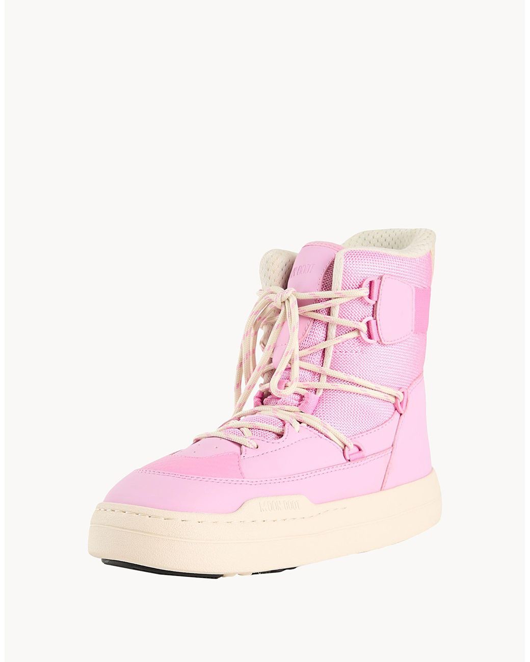 Moon Boot Pink Mb Park Sneaker Boot - Ankle Boots Polyurethane, Polyester