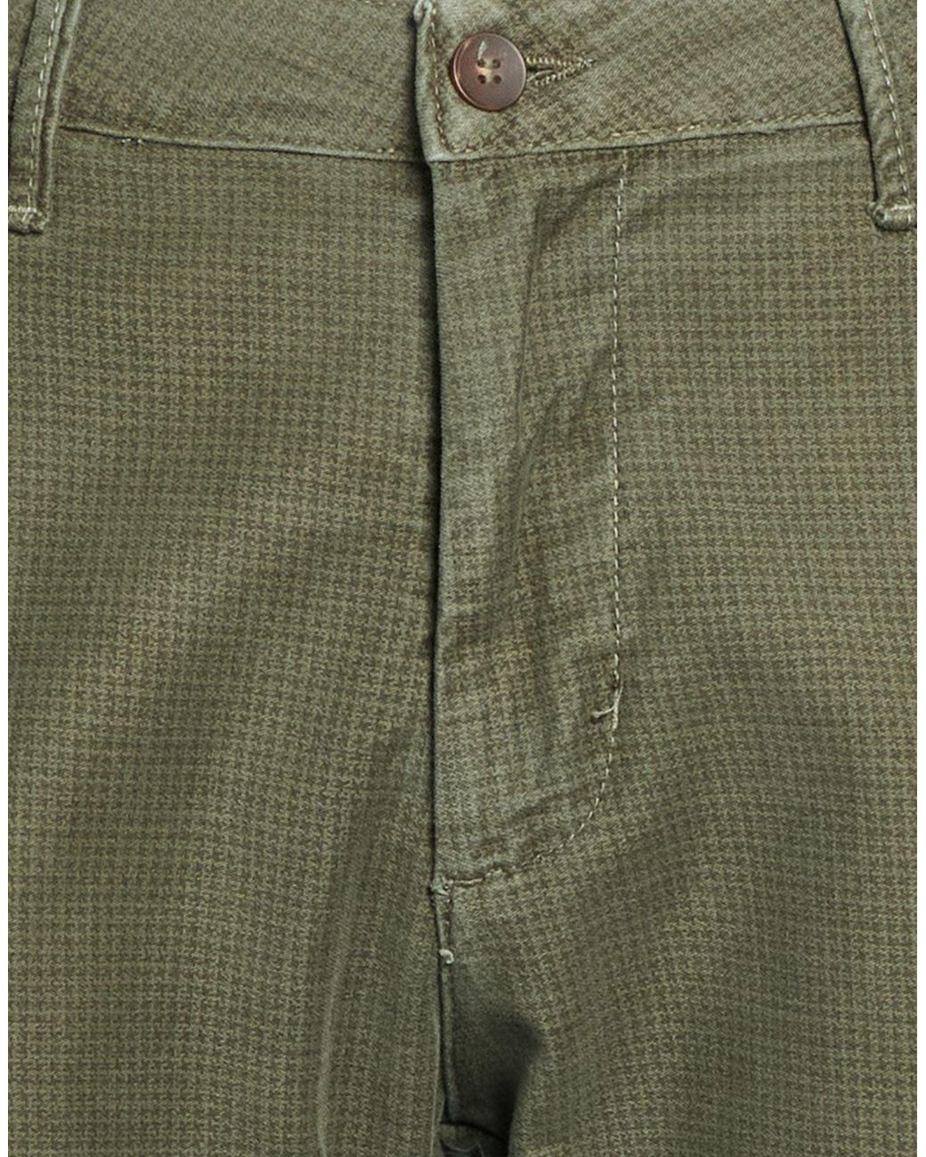 Squad² Green Pants Cotton, Elastane for men