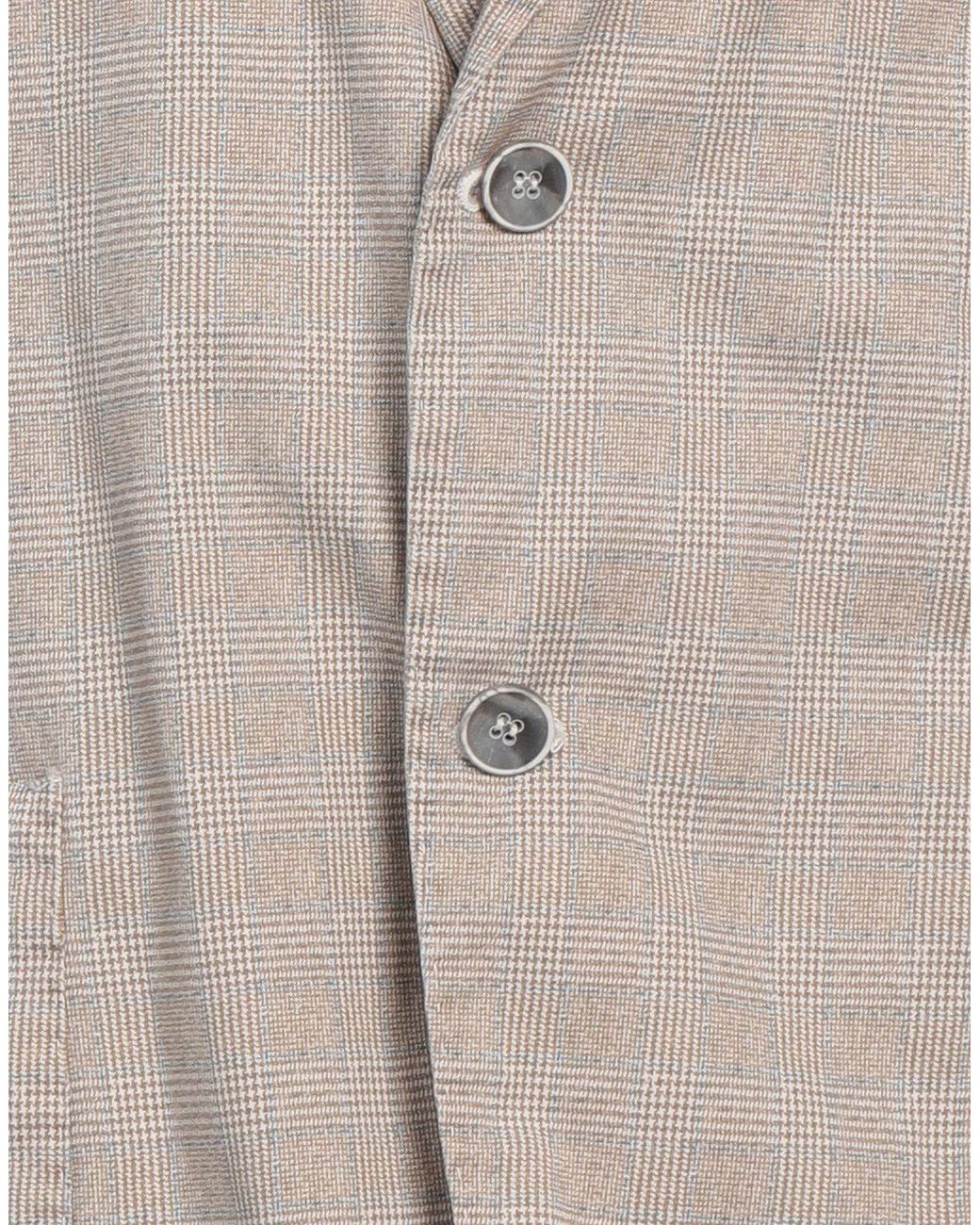 BERNESE Milano Brown Blazer Lyocell, Cotton, Elastane for men
