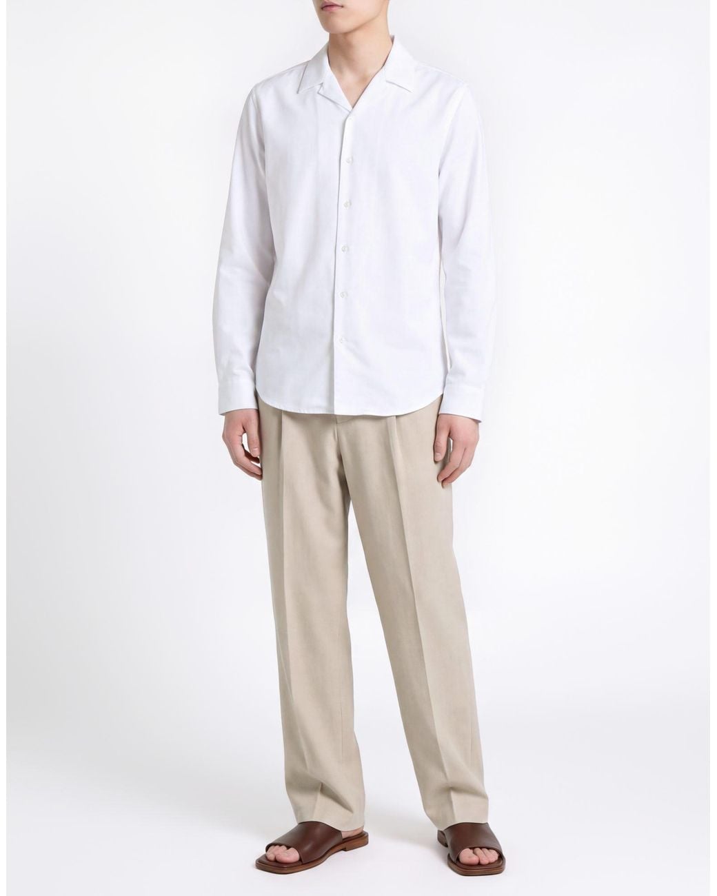 AT.P.CO White Shirt Viscose, Cotton for men