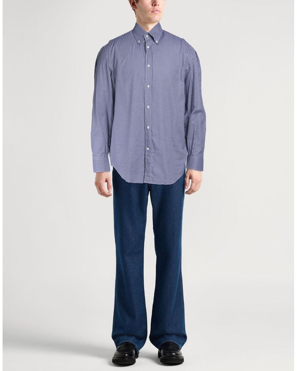 Brunello Cucinelli Blue Shirt for men