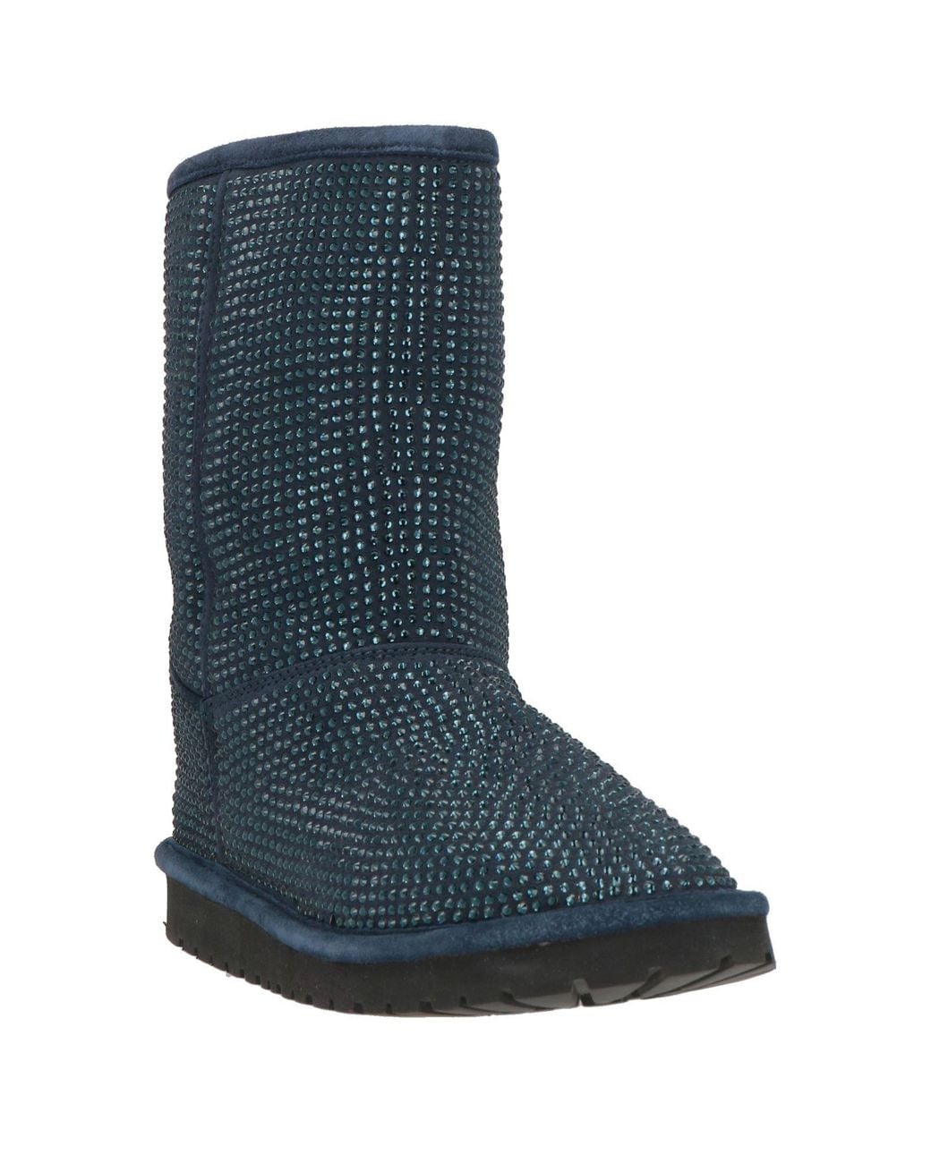 Le Silla Blue Ankle Boots Shearling