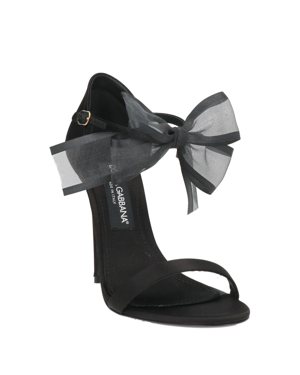 Dolce & Gabbana Black Sandals Textile Fibers