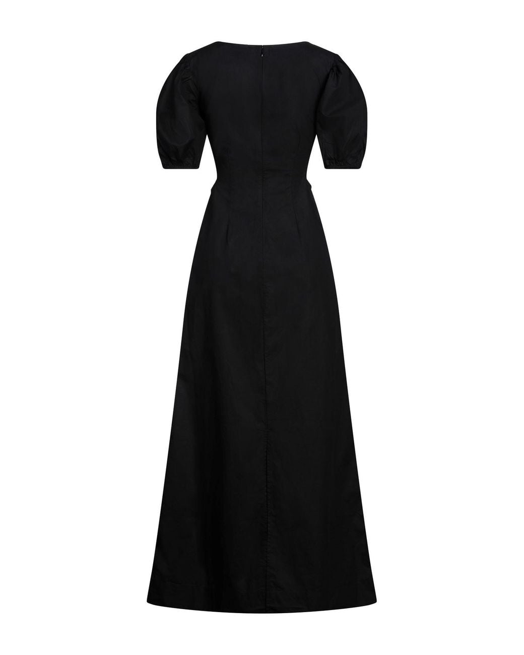 Ganni Black Maxi Dress Organic Cotton