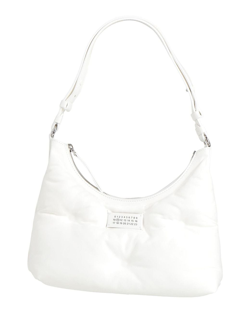 Maison Margiela White Shoulder Bag Ovine Leather, Cow Leather, Brass, Zinc