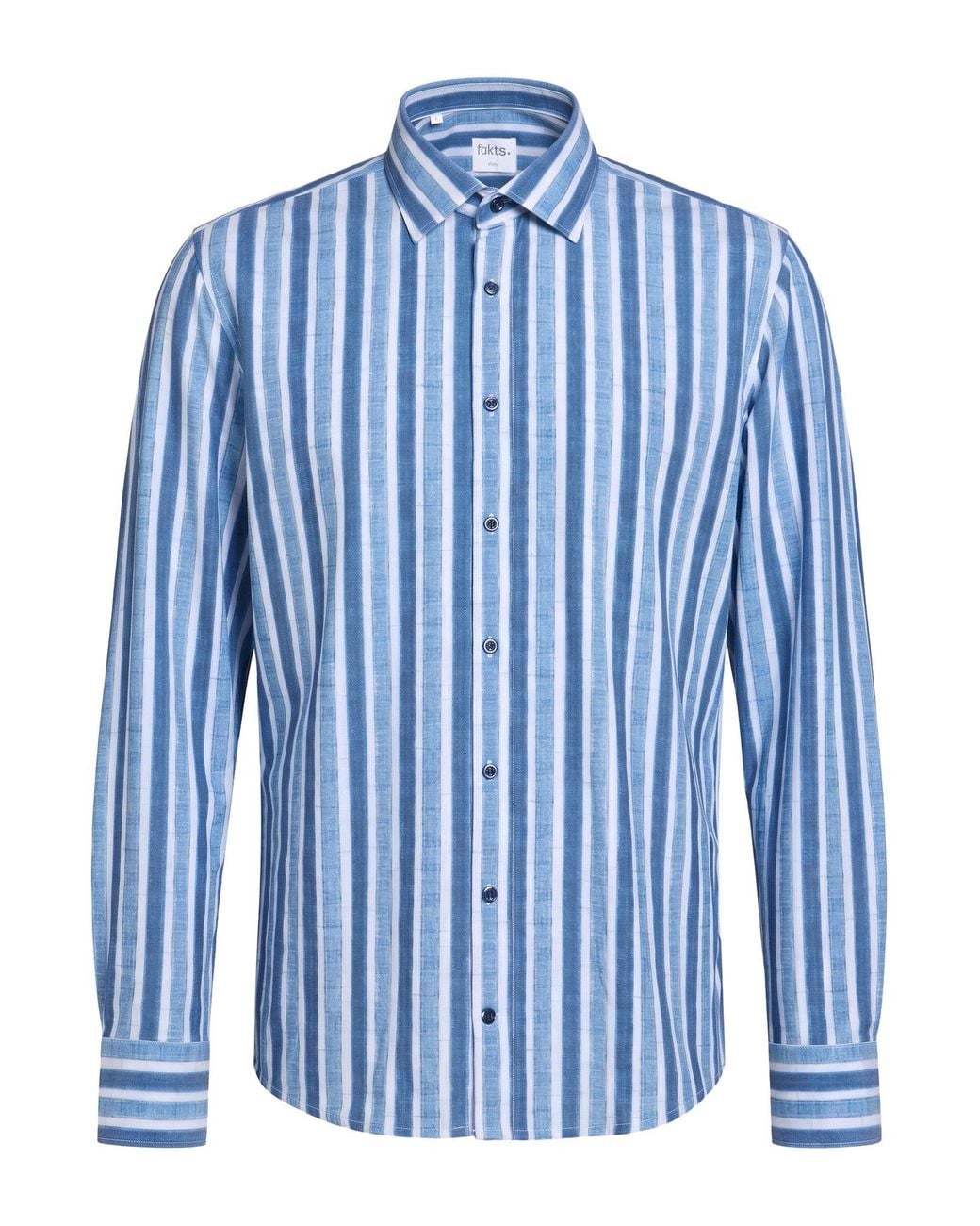 fakts Blue Shirt Polyamide, Elastane for men