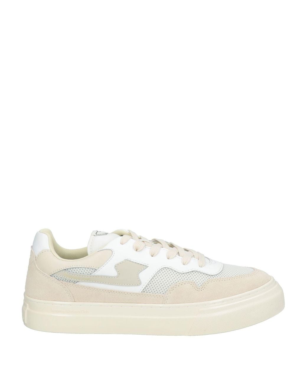 Stepney Workers Club Natural Sneakers Leather, Textile Fibers for men